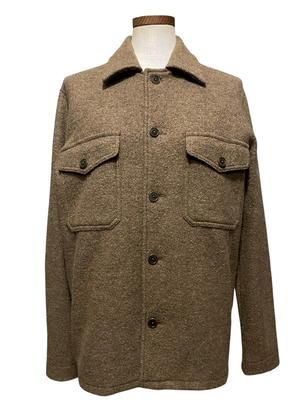Buck Mason Felted Wool Field Shirt Jacket S CabinCore Rugged Minimalist